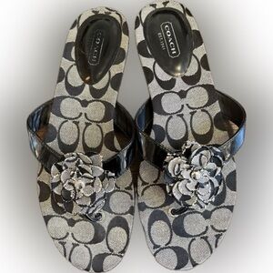 Coach sandals flip-flops size 9.5.